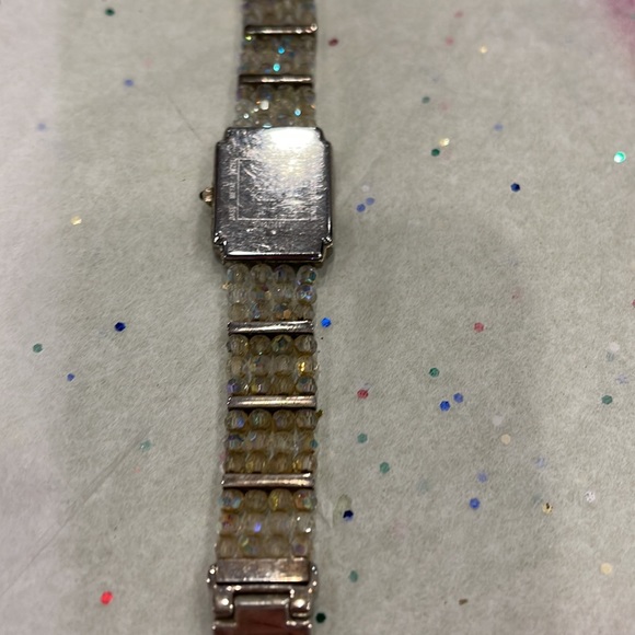 Anne Klein beaded and sparkly watch, feels like art deco, diamond Swiss. - Picture 4 of 9